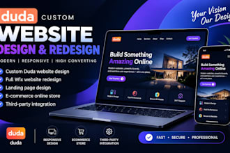 design, build, redesign, and develop a professional duda website