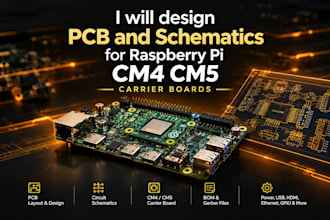 design pcb and schematics, raspberry pi cm4 cm5 pcb carrier board