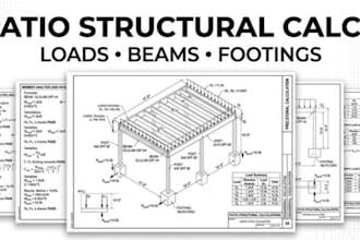 design patio structural plans engineering calculations