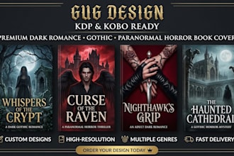 design premium adult dark romance gothic kobo paranormal horror kdp book cover