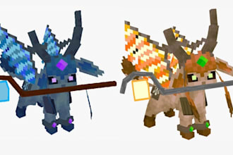 create custom cobblemon models, edits and retextures