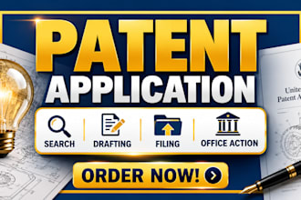 draft, search, and file your US patent application as a patent attorney