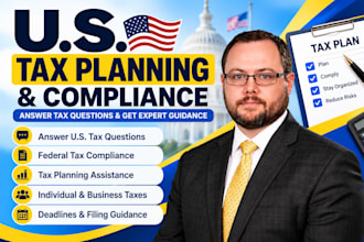 answer tax questions and provide US tax compliance, planning services
