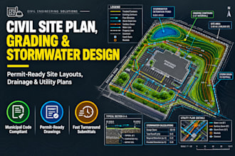 do site plan design grading and drainage for permit