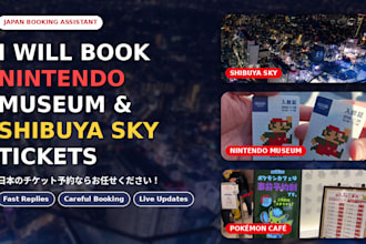 book nintendo museum and shibuya sky tickets for your trip