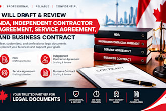 draft and review ndas, contractor agreements, and contracts