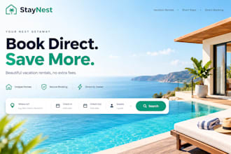 build wix airbnb vacation website rental short term rental website booking