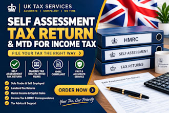 prepare your UK self assessment tax return, mtd, and company accounts