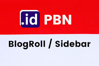 do 50 indonesian id sidebar blogroll premium quality SEO homepage backlinks
