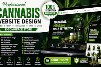 design cannabis website cbd website marijuana, medical, hemp, vape, weed website