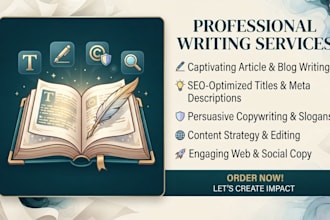 do professional social media writing and post