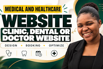 medical and healthcare website, clinic, dental or doctor website
