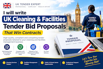 write uk cleaning and facilities tender bid proposals that win contracts