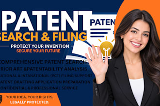 be patent attorney for patent search, patent drafting and filing
