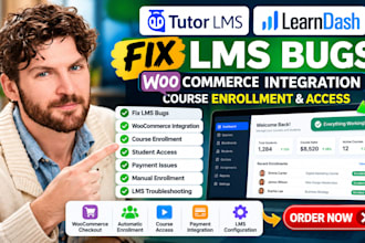 fix tutor lms, learndash bugs, woocommerce integration, course enrollment