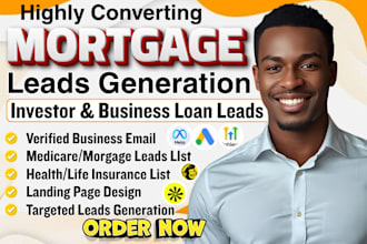 generate targeted mortgage leads, investor leads, business loan leads, mca leads