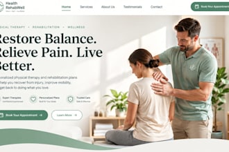 design wix chiropractor website appointment booking clinic website
