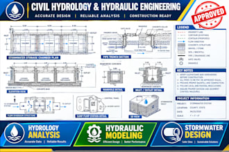 hydrology hydraulics report stormwater  drainage plan flood risk runoff analysis