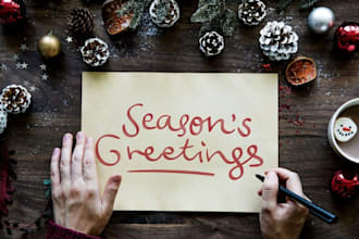 write heartfelt christmas wishes, love letters, gift messages, farewell letters
