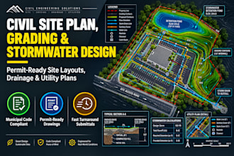 do solar civil design and bess foundation for permit