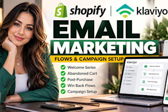 shopify klaviyo ecommerce email marketing flows campaign setup expert specialist