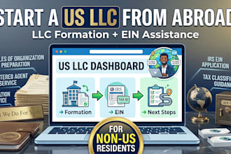 assist with US llc formation and ein for non US residents