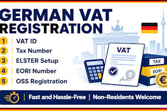 do german vat registration vat id elster eori oss tax number finanzamt