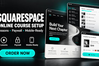 build and set up your squarespace online course