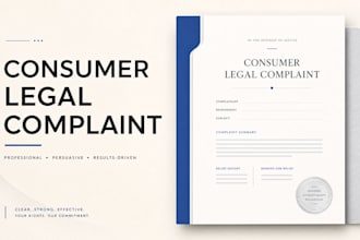 draft a formal consumer legal complaint by a licensed attorney