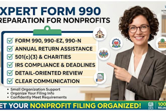 prepare form 990 990 ez 990 n nonprofit tax filing