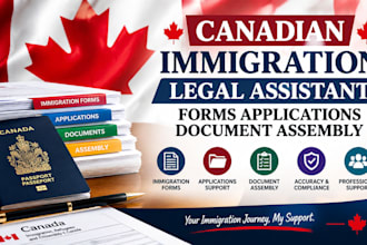 canadian immigration legal assistant forms application documents assembly