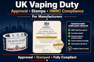 handle UK vaping duty approval, stamps and hmrc compliance