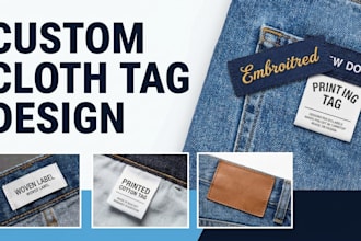 custom clothing labels, woven tags, neck labels and care tags