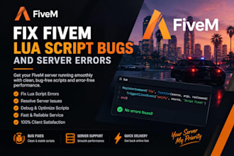 fix fivem lua script bugs and sever errors