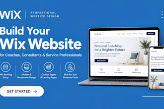build german wix coaching website, consultant site, wix booking landing page SEO