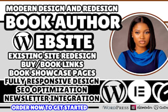 author website, author website redesign, writer website, book author website