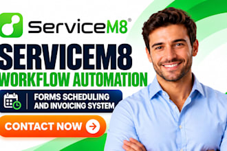 setup servicem8 workflow automation forms scheduling and invoicing system