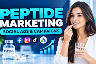 run peptide marketing and social ads