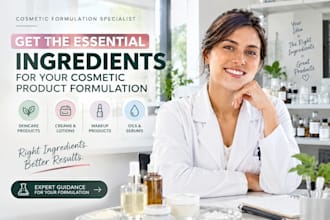 help you select ingredients for your cosmetic product formulation