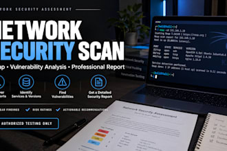 analyze your network scan and create a vulnerability report