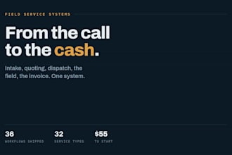 build a field service management system for your job workflow