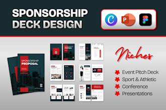 design event sponsorship deck, sport athletic sponsorship proposal deck design