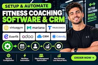 setup virtuagym mariana truecoach everfit odoo CRM calendly coaching automation