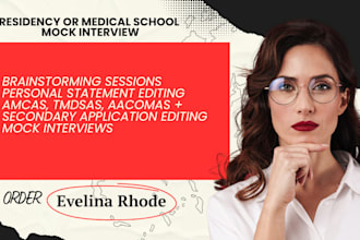 conduct mock interviews for residency and medical school applicants