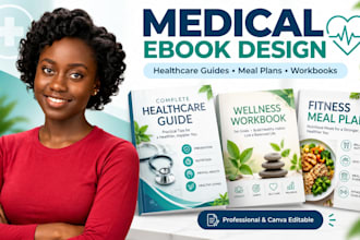 design medical ebook healthcare guide fitness meal plan wellness workbook