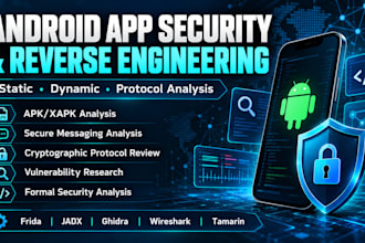 perform android app reverse engineering and security analysis