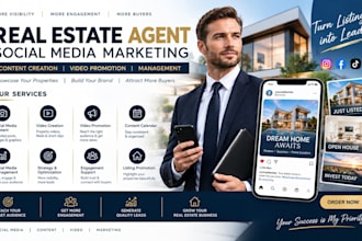 do real estate agent social media content creation marketing video promotion
