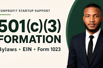 form your 501c3 nonprofit, prepare bylaws, ein and irs documents