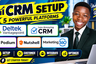 setup  deltek vantagepoint less annoying CRM podium nutshell marketing 360