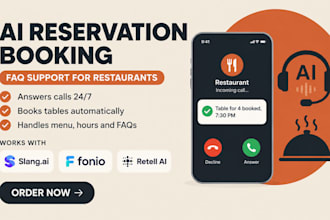 do ai reservation booking faq support for restaurants slang ai fonio retell ai